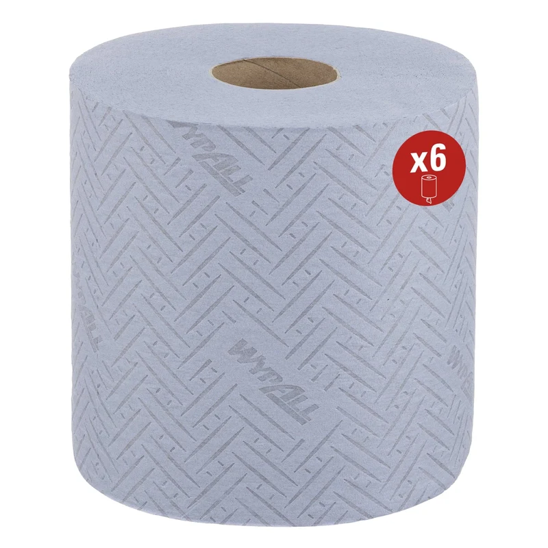 WypAll L20 Wischtücher Zentralentnahme, blau und weiß